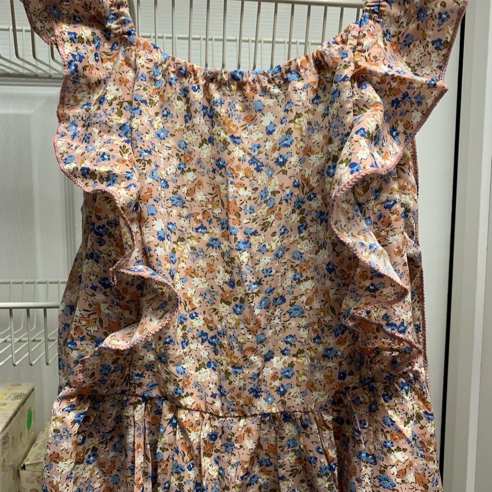 Floral Ruffle Romper